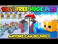 HOW ANYONE CAN GET *HUGE PETS* in PET SIMULATOR 99!! (Roblox)