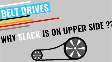 Belt drive - Tight and slack side of belt drive