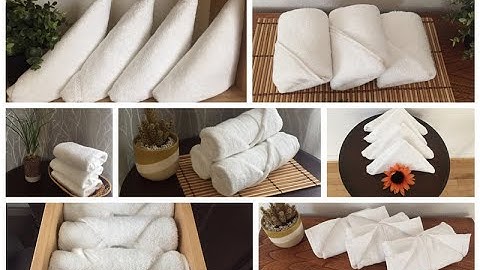 10 Ideas How to Fold a Towel Like Hotel & Spa.