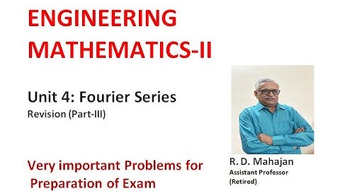 Fourier Series Revision (Part-3)