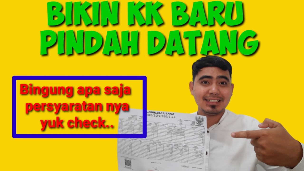 BIKIN KK BARU PINDAH DATANG || Bingung apa saja syaratnya