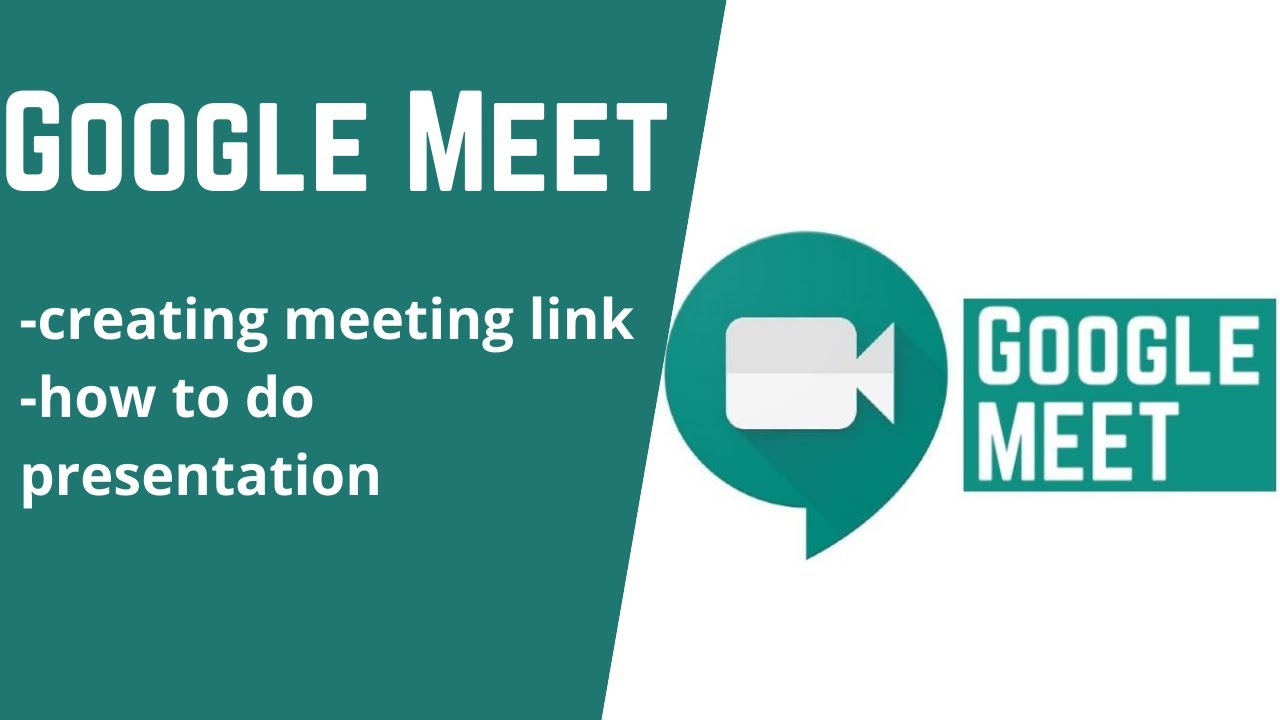 How to create Google Meeting Link How to present in the meeting