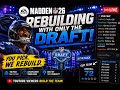 Madden 26 Rebuilding With Only Draft (Portrait)