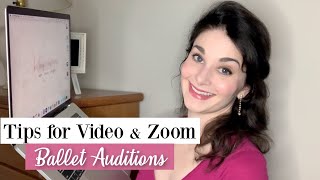 Tips for Video & Zoom Ballet Auditions (and Video Editing Tricks!) | Kathryn Morgan