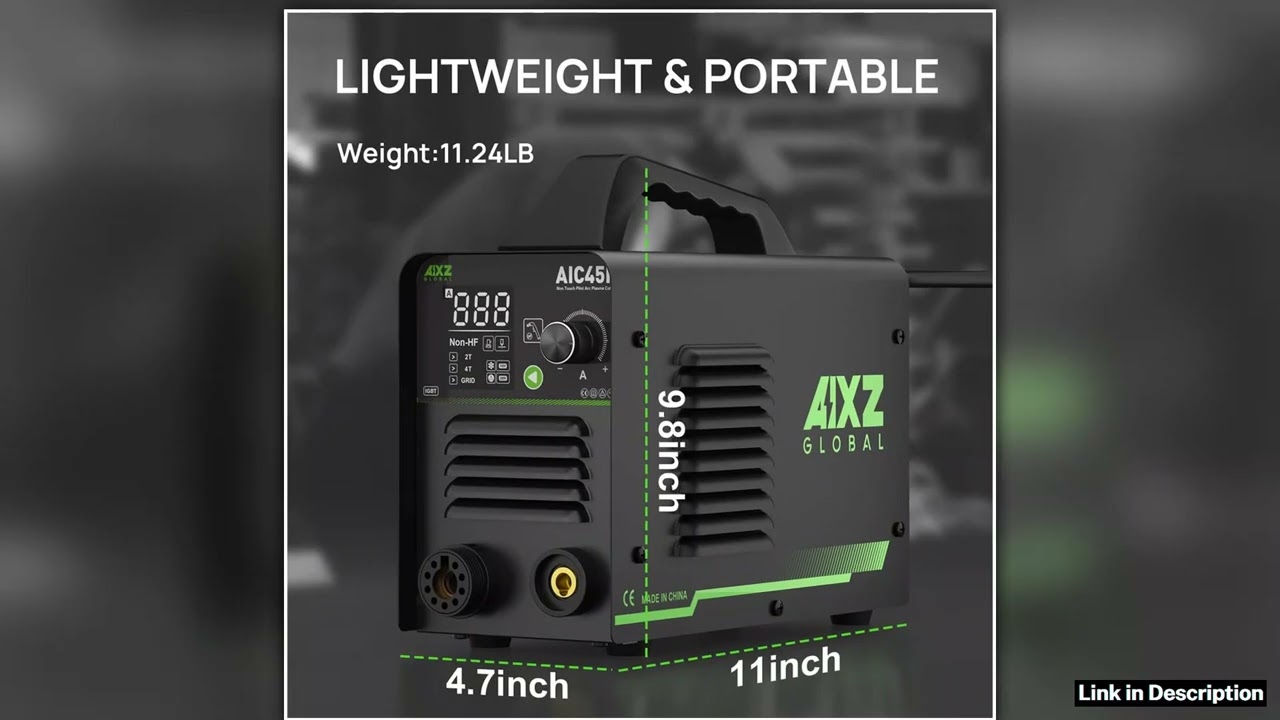 AIXZ 45Amp Plasma Cutter Machine NonHF NonTouch Pilot ARC Air Plasma Cutting IGBT Inverter 2T4T Cut