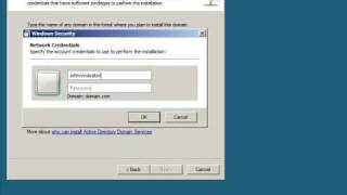 Installing Active Directory on a Windows Server 2008