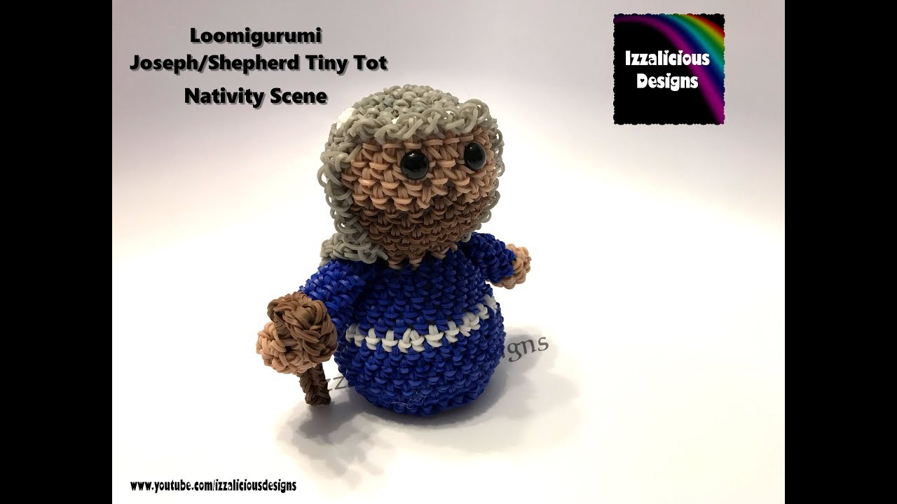 Rainbow Loom Loomigurumi Tiny Tot Joseph made w/ Rainbow Loom Bands