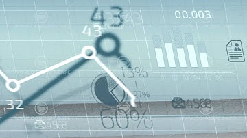 Business infographics animation of financial data