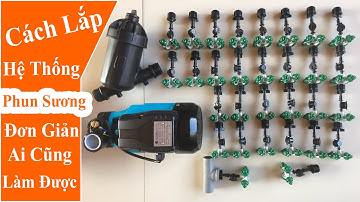 Hướng Dẫn Lắp Hệ Thống Tưới Phun Sương Tưới Vườn Lan, Cây Cảnh, Vườn Rau | Thagi Garden