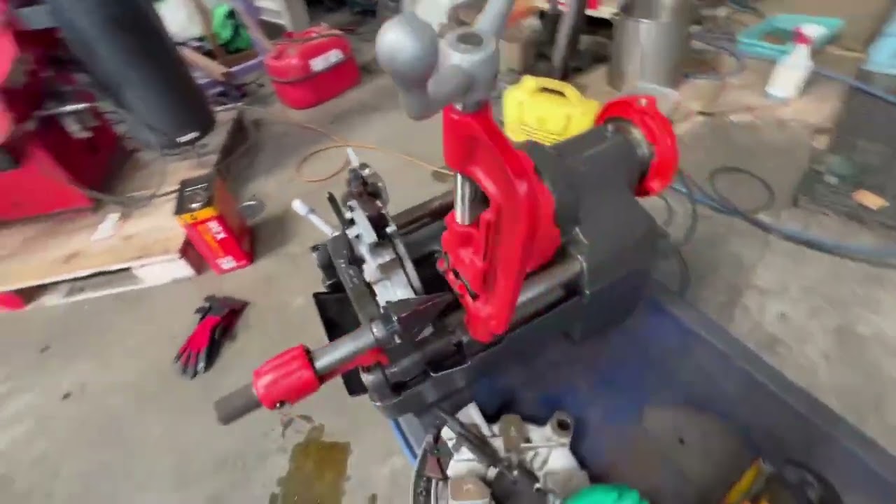 MCC 松阪鉄工所 パイプマシン ネジプロ50 100v ねじ切り機 ダイヘッド2