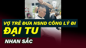 Vợ trẻ đưa NSND Công Lý đi 