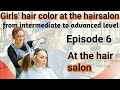 At the hair salon english conversation e6daily english conversationat hairsalon hair color hair