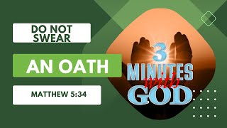 Celebrity DO NOT SWEAR AN OATH/Matthew 5:34 Wealth