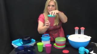 Thumbnail Tupperware Impressions Tumblers with the straw seals No Mess, No Spill