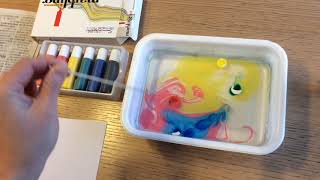 絵画技法モダンテクニック「マーブリング」を解説！