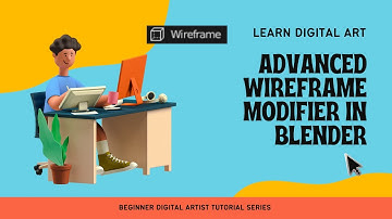 ֍ Blender 3D Animating Tutorial for Engineers in Hindi: Advanced Wireframe Modifier in Blender֍
