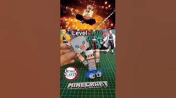 tu figura #demonslayer de #minecraft movible #tanjiro #short #papercraft #shorts #kimetsunoyaiba #xd