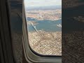 A319 flying over New York LaGuardia