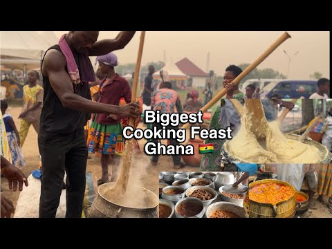 the Largest Cooking Festival in Ghana West Africa || Traditional Dishes