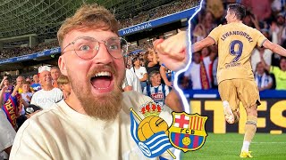 Real Sociedad vs. FC Barcelona - Stadionvlog | Lewandowski erste 2 Tore ⚽🔥 | ViscaBarca