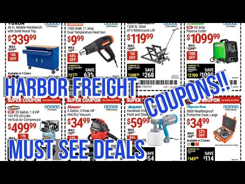 New Harbor Freight Super Coupons Save on Tools