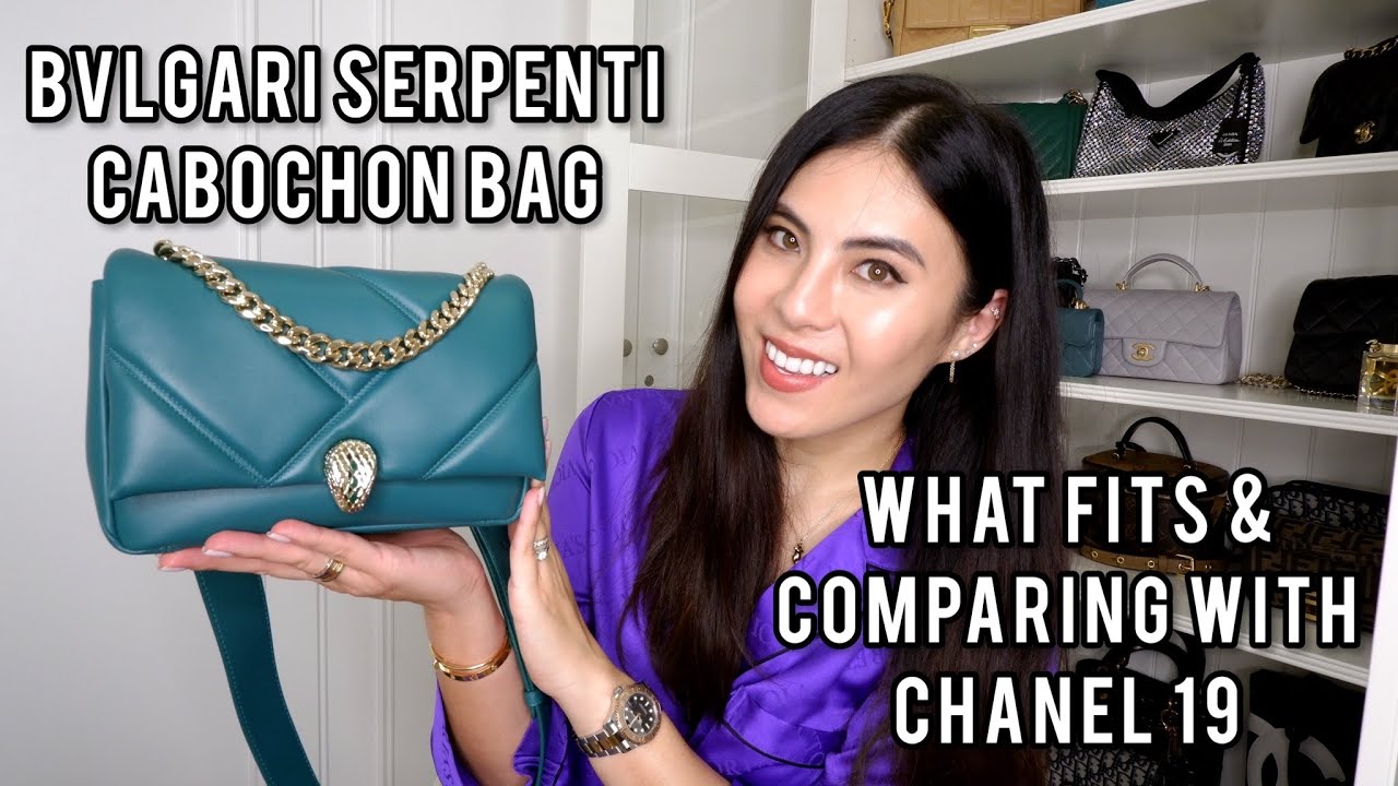 Bvlgari Serpenti Cabochon Bag- What Fits and Comparison - YouTube