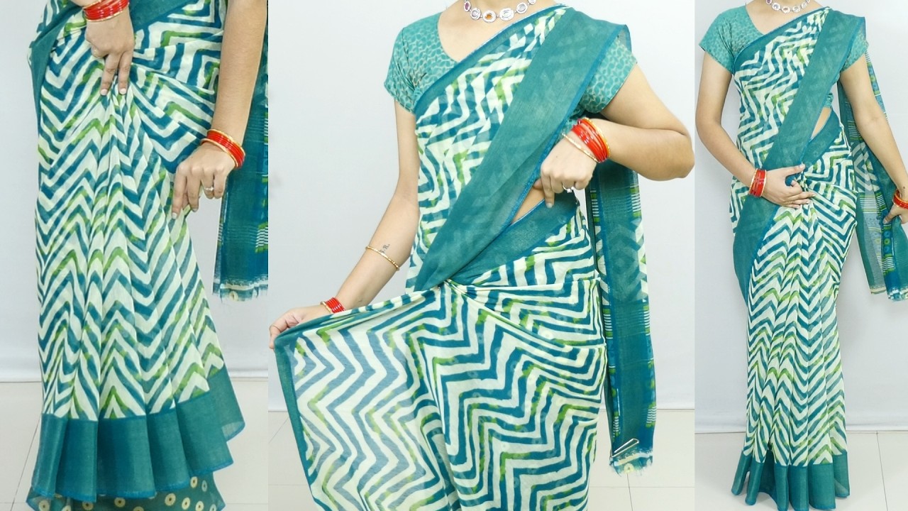 Идеальные складки каждый раз! 😱 Мой простой способ драпировки сари для начинающих.