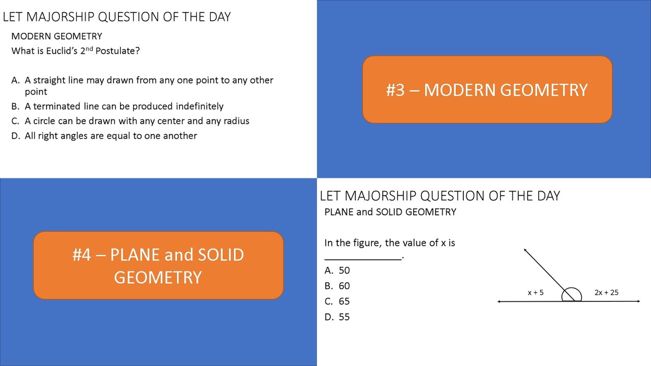 LET MAJORSHIP #3 and #4 - MODERN GEOMETRY , PLANE and SOLID GEOMETRY ...