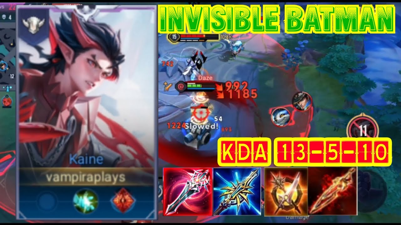 INVISIBLE BATMAN 2025 ONE SHOT DELETE BUILD INSANE BURST DAMAGE KDA 13 ...
