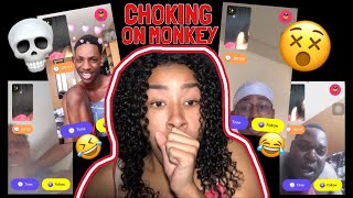 CHOKING PRANK ON THE MONKEY APP😵 screenshot 5