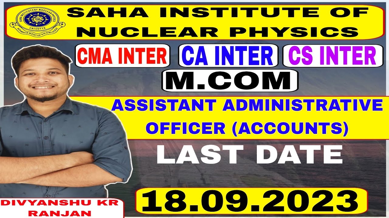 SINP Recruitment 2023|CA Inter/CMA Inter/CS Inter/M.Com Job Vacancy ...