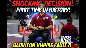 Rare Moment in Badminton History! Unexpected Umpire Call 😲 | Popov vs Lundgaard | French Open 2025