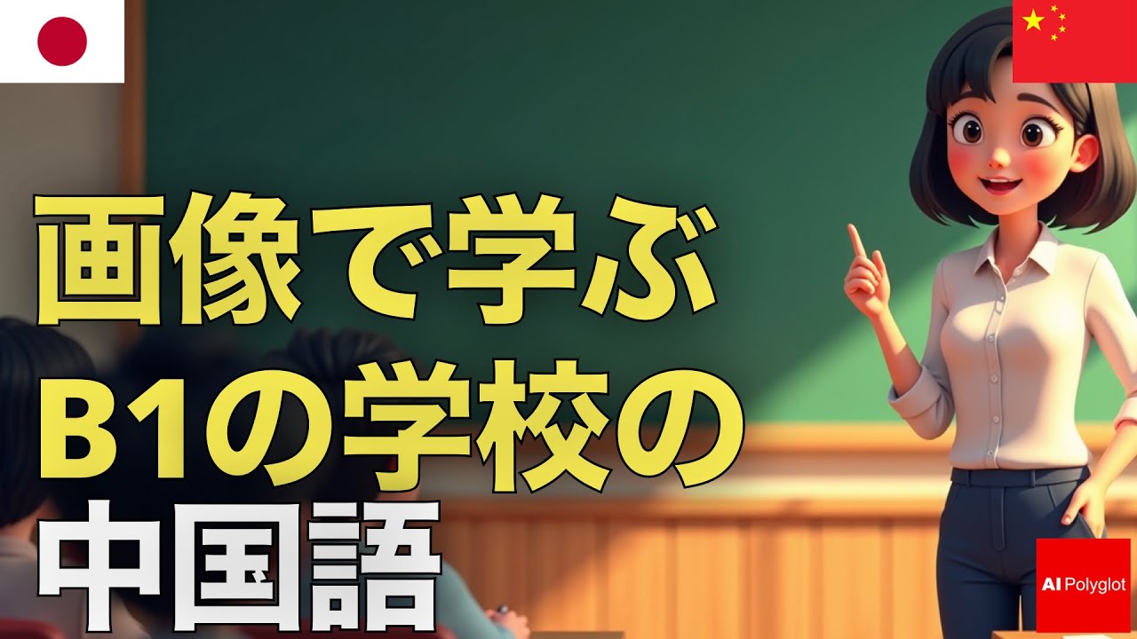 画像で学ぶB1の学校の中国語 | 音声学習 | ピンイン付き | リスニング練習