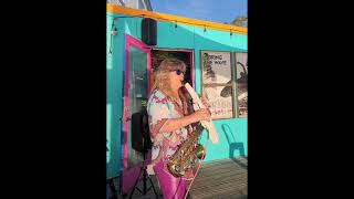 New Wave Sax Chick on Synth Sax