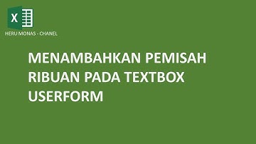 VBA Menambahkan pemisah ribuan pada textbox userform