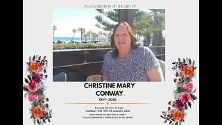 Full CRISTINE MARY CONWAY `S  FUNERAL SERVICE Update