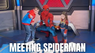 Meeting Spiderman for Hero Training in Avengers Campus - Disneyland Paris