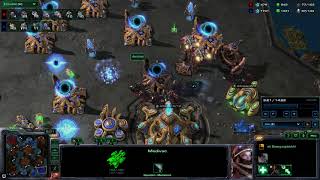 sc2 TvP - fast banshee + medivac drop