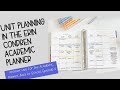 Unit Planning in the Erin Condren ACADEMIC Planner | Episode 4 | BTS Series