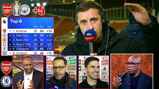 Arsenal Keep Title Race In Their Hands 🔥 Arsenal vs Chelsea 2-1 Gary Neville Reaction