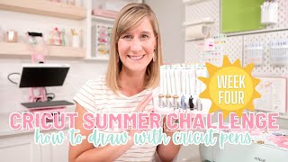 ☀️ How To Draw With Cricut Pens | Cricut Summer Challenge Week 4 with Bethadilly