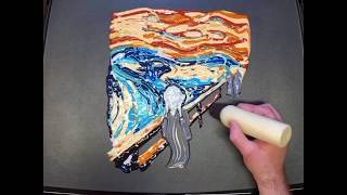 The Scream Pancake Art