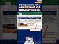 GABUNG DATA SAT-SET! 🔗 Ampersand vs Concatenate (Day 27) #excel #exceltips #tutorialexcel