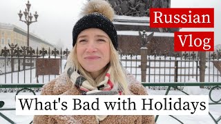 : Winter in St. Petersburg  Russia Vlog (subtitles)