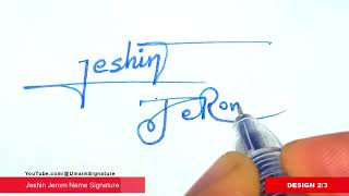 ✅ Jeshin Jerom Name Signature Style | J Signature Style | Signature Style of My Name Jeshin Jerom