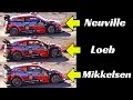 WRC Rallye Monte-Carlo 2019 - 3x Comparison: Neuville vs Loeb vs Mikkelsen - Hyundai i20 WRC Plus