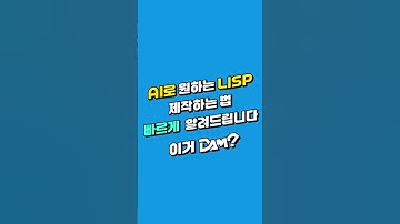 AI로 원하는 LISP 제작하는 법, 빠르게 알려드립니다!