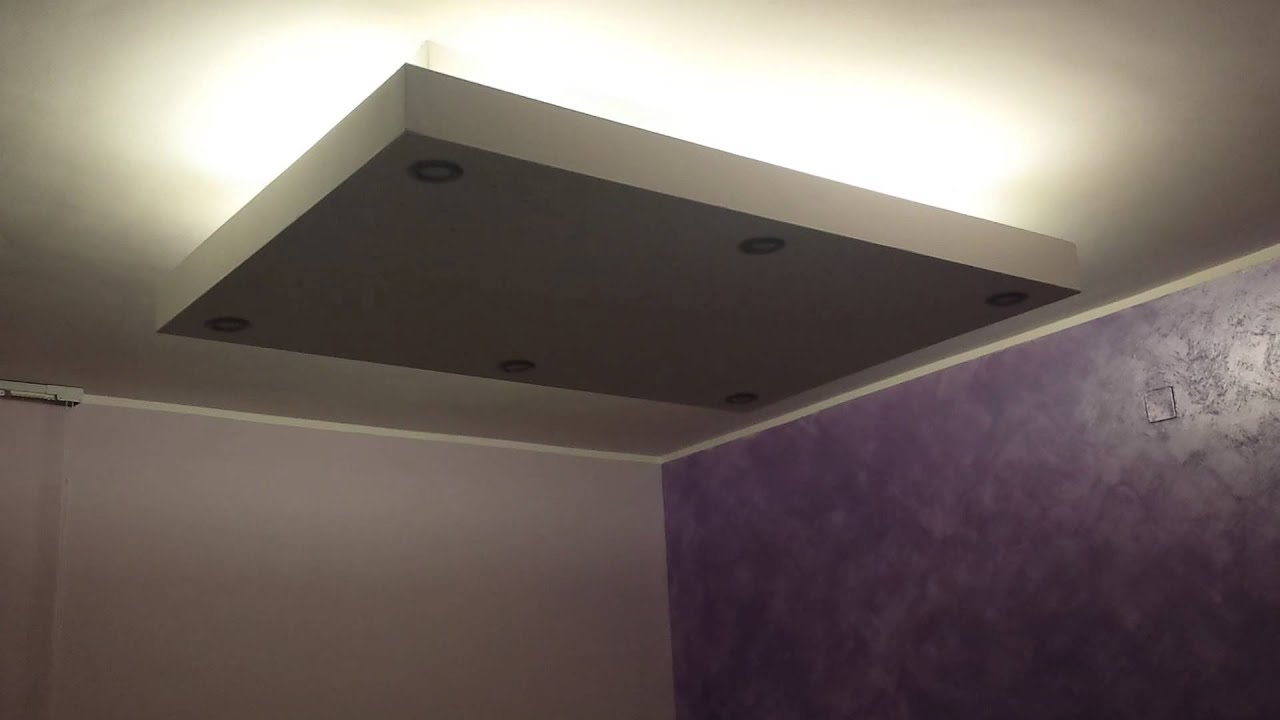 Veletta luminosa con led e neon in cartongesso youtube Luce diffusa cartongesso