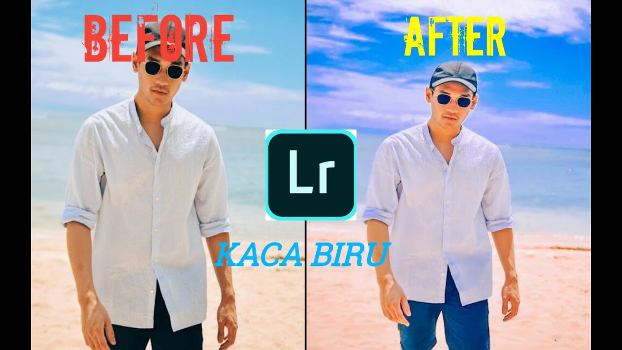 Tutorial edit foto efek ¤KACA BIRU ¤ aplikasi Lightroom Di Android ala