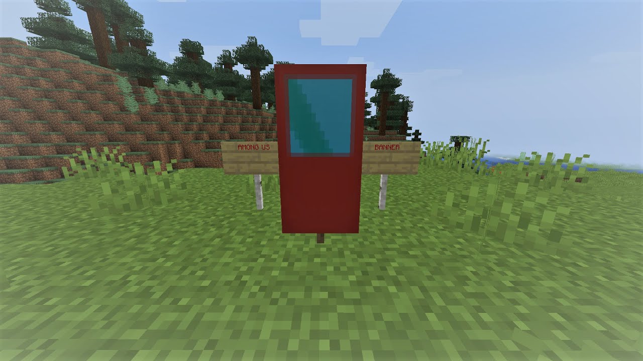 Minecraft Among Us Banner Tutorial YouTube